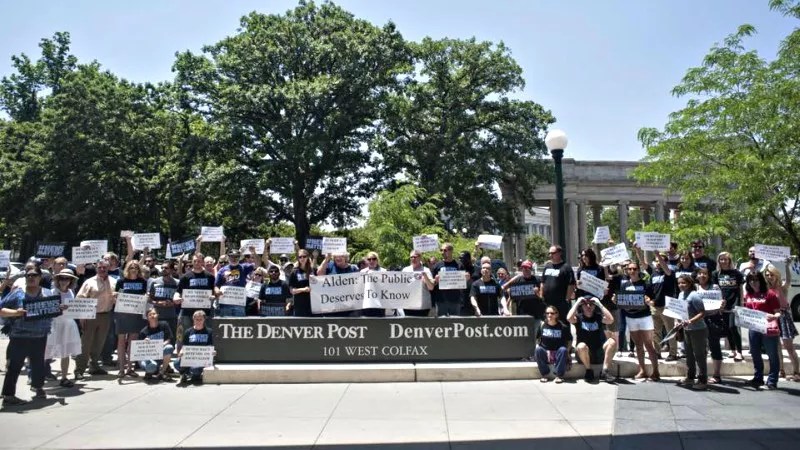 <i>Denver Post</i> Journalists’ Vulture Hedge Fund Fight: Two Cities, Two Protests