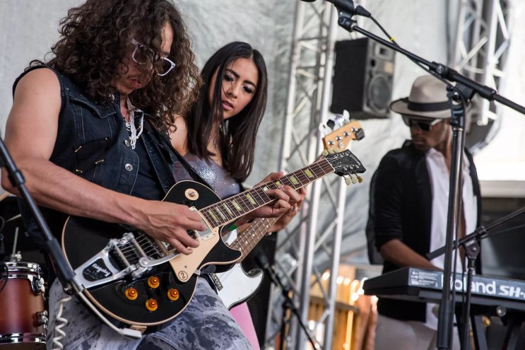trio performing instruments