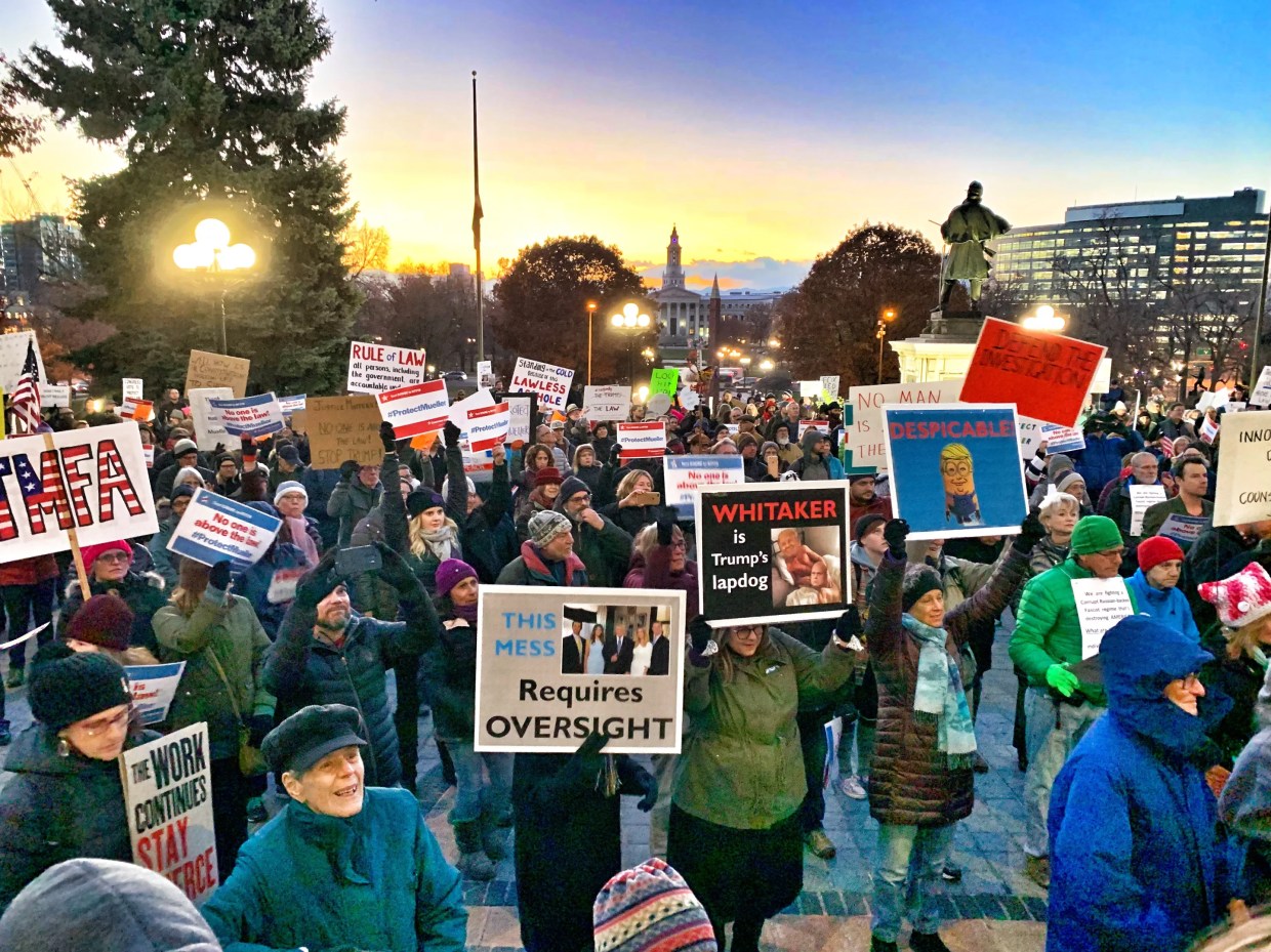 Politicians Rally Against Trump’s Acting-AG Appointment Outside State Capitol