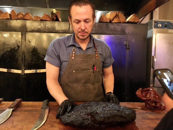 man with a brisket