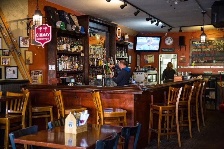 interior of a bar