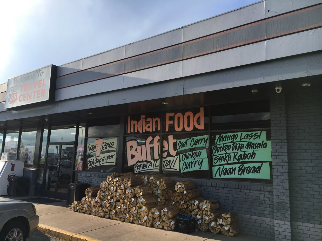 Pull Into This I-25 Truck Stop…for an Indian Buffet!
