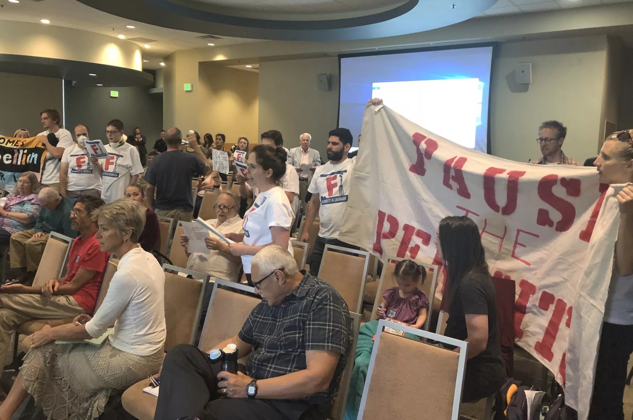 Protesters Disrupt Oil and Gas Commission Hearing