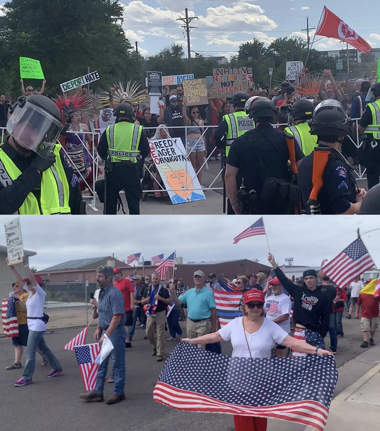 Protests Outside GEO Detention Facility in Aurora Largely Uneventful