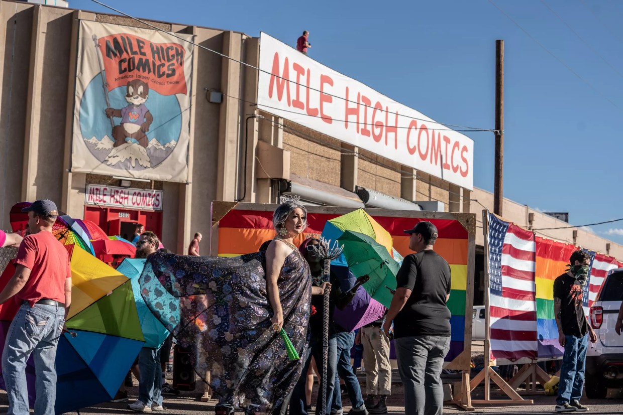 Protesters Clash Outside Mile High Comics’ Family Friendly Drag Event