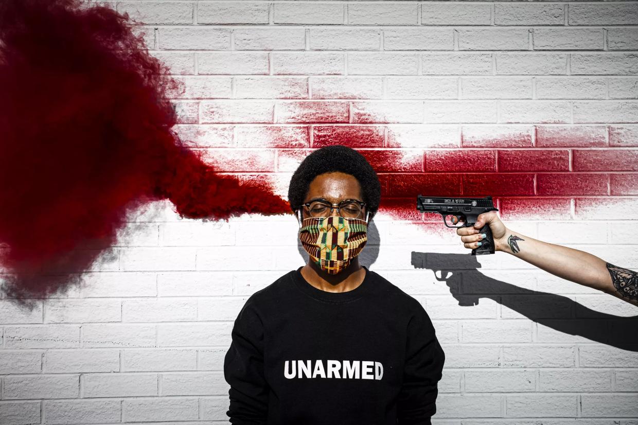 Brenden Matthews Created an Image That’s Gone Viral at Denver Protests