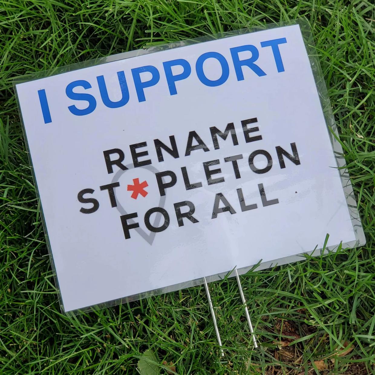 A Hundred Years of History Behind Stapleton Name-Change Vote