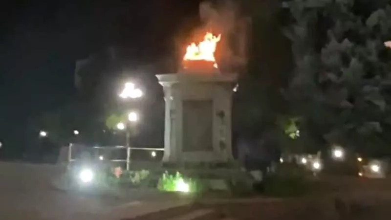 Protests Update: Statue Fire Arrests, Elijah McClain Violin Rally Sprayed