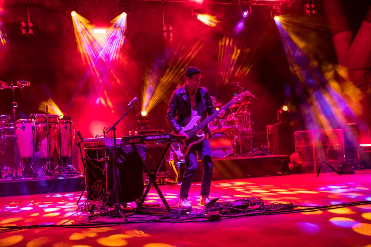 Lotus performing at Red Rocks