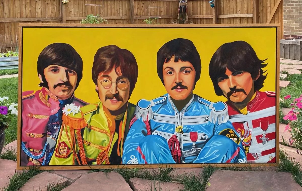 Denver Artist Auctions Beatles Painting to Help Pay for Wife’s Recovery
