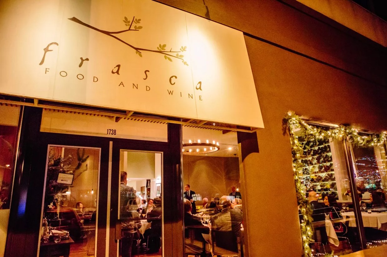 awning in front of a restaurant