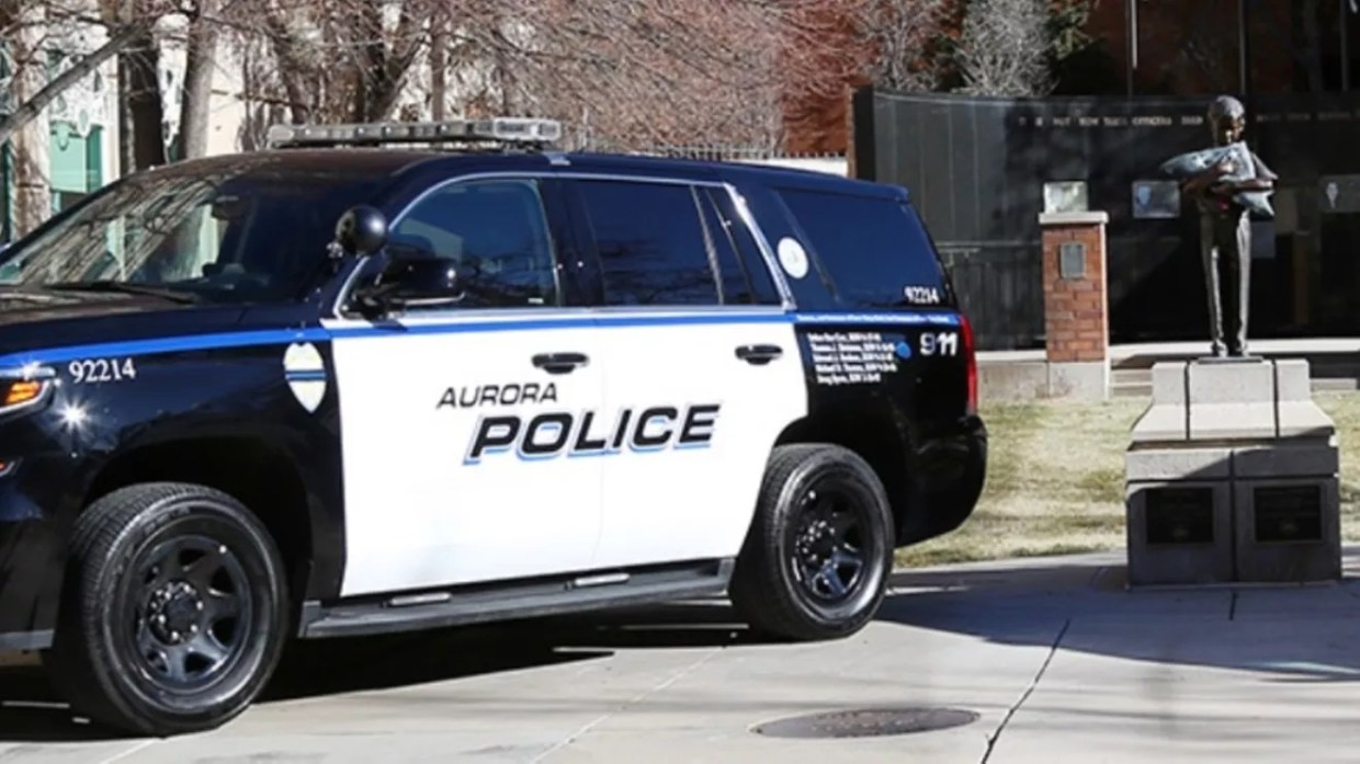 An Aurora Police car.
