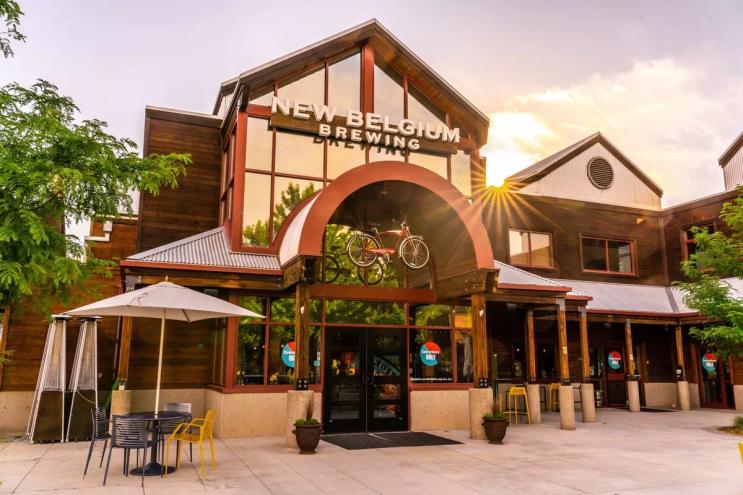 New Belgium Brewery front.
