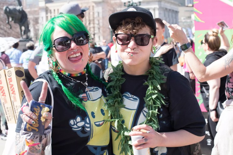 Civic Center Park in Denver on 4/20.