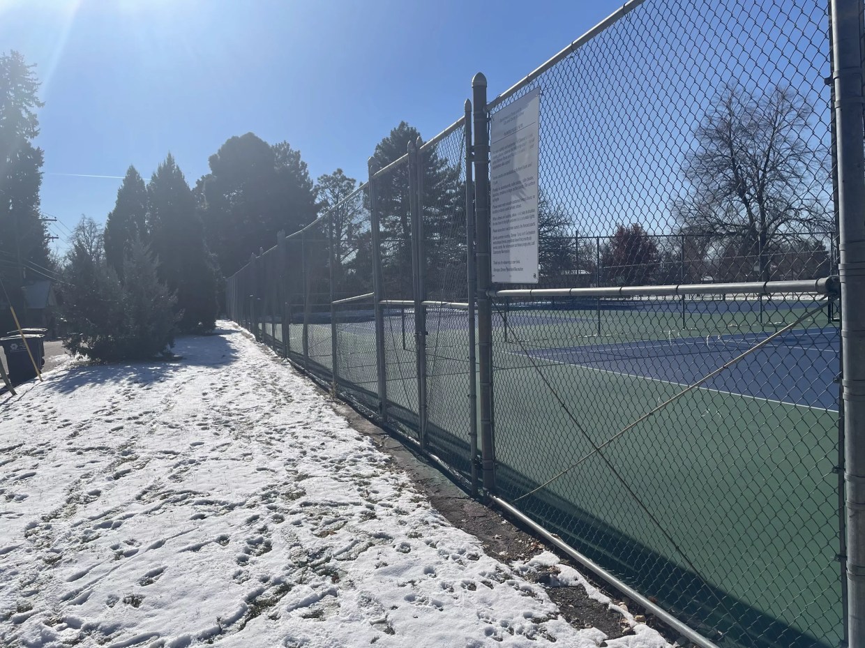 Pickleball courts at Denver's Congress Park.