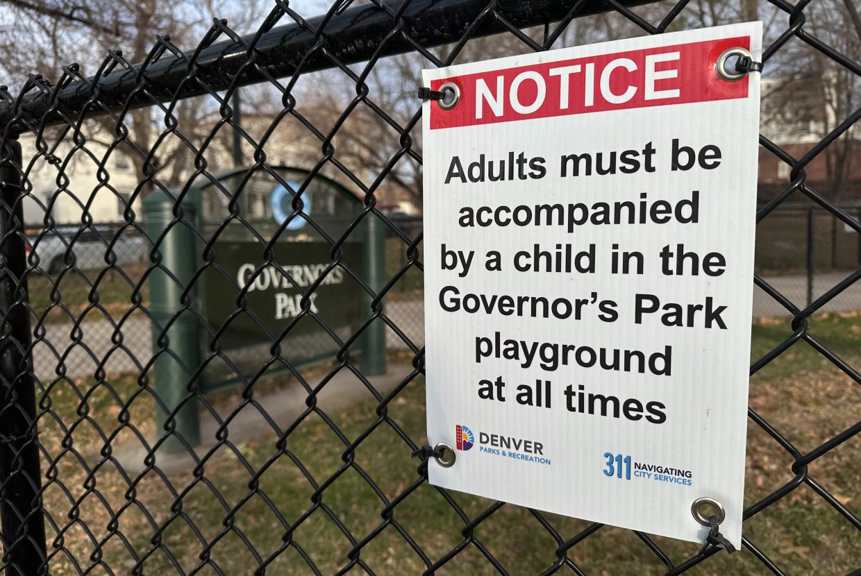 Certain Denver Parks Warn Adults Without Children to Stay Away