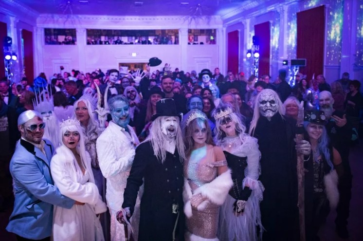 group of people in costumes