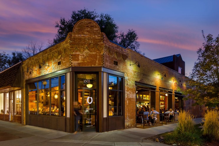 exterior of Ototo building at sunset