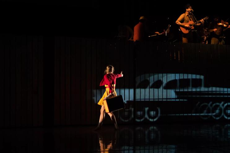 a dancer on stage
