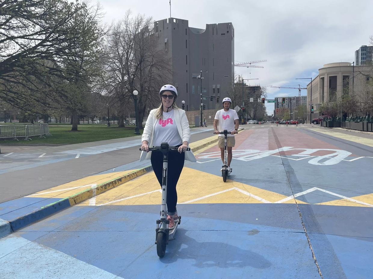 Lyft e-scooter riders