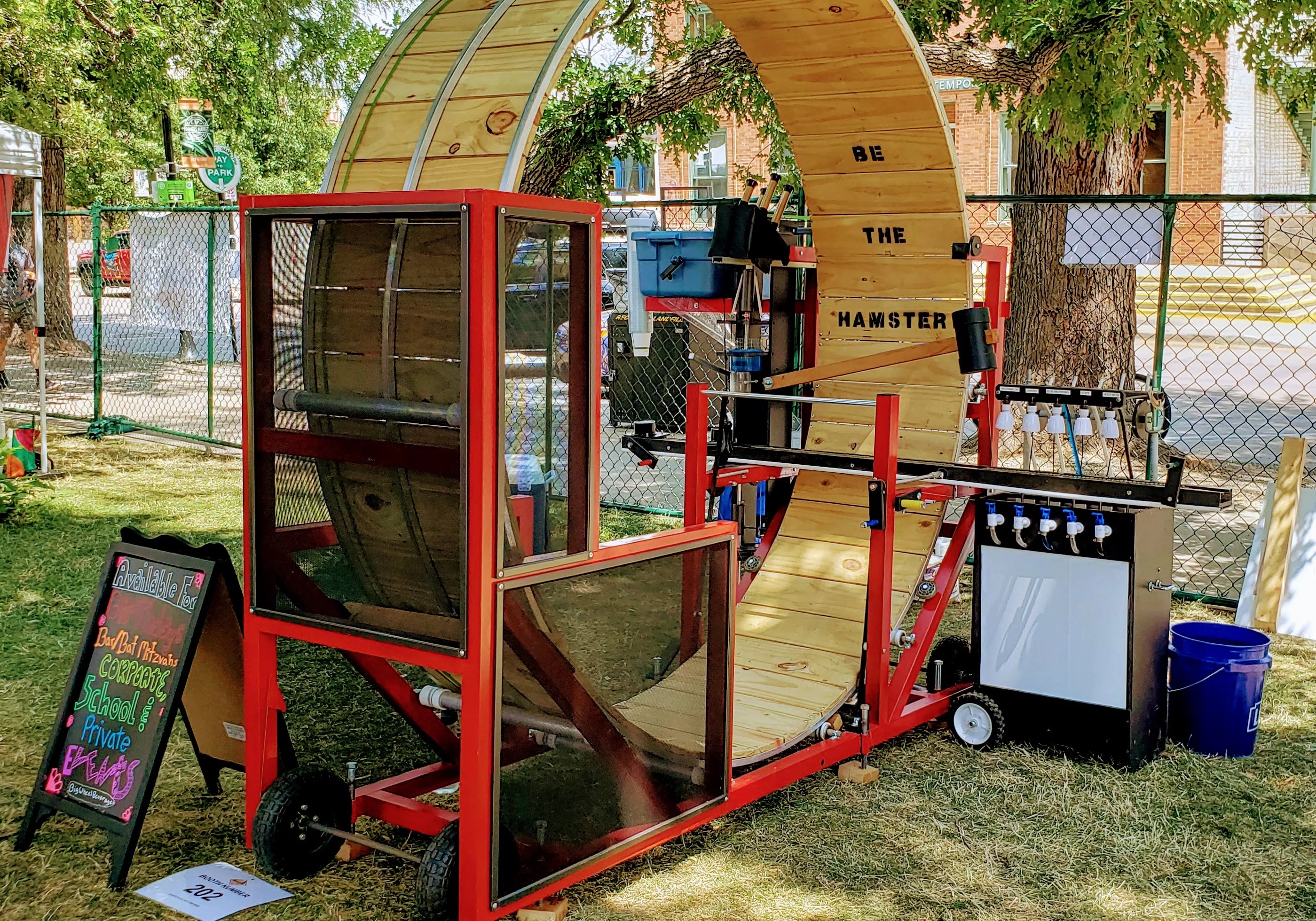 a human-sized hampster wheel