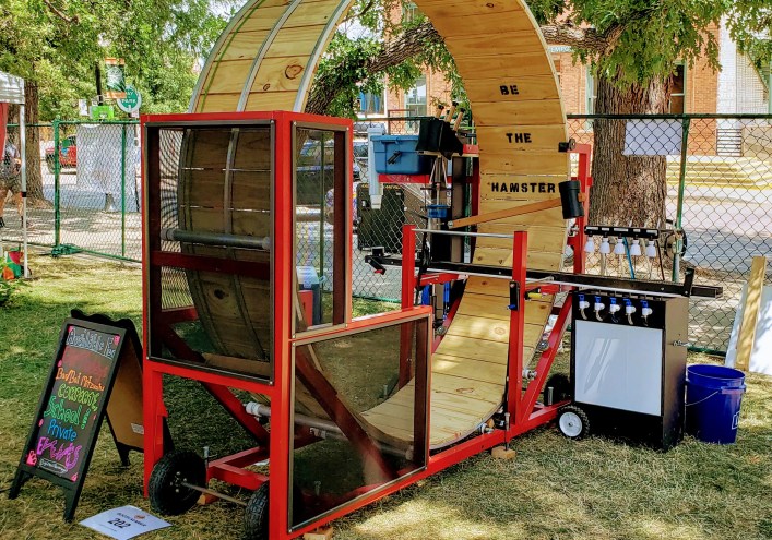 a human-sized hampster wheel