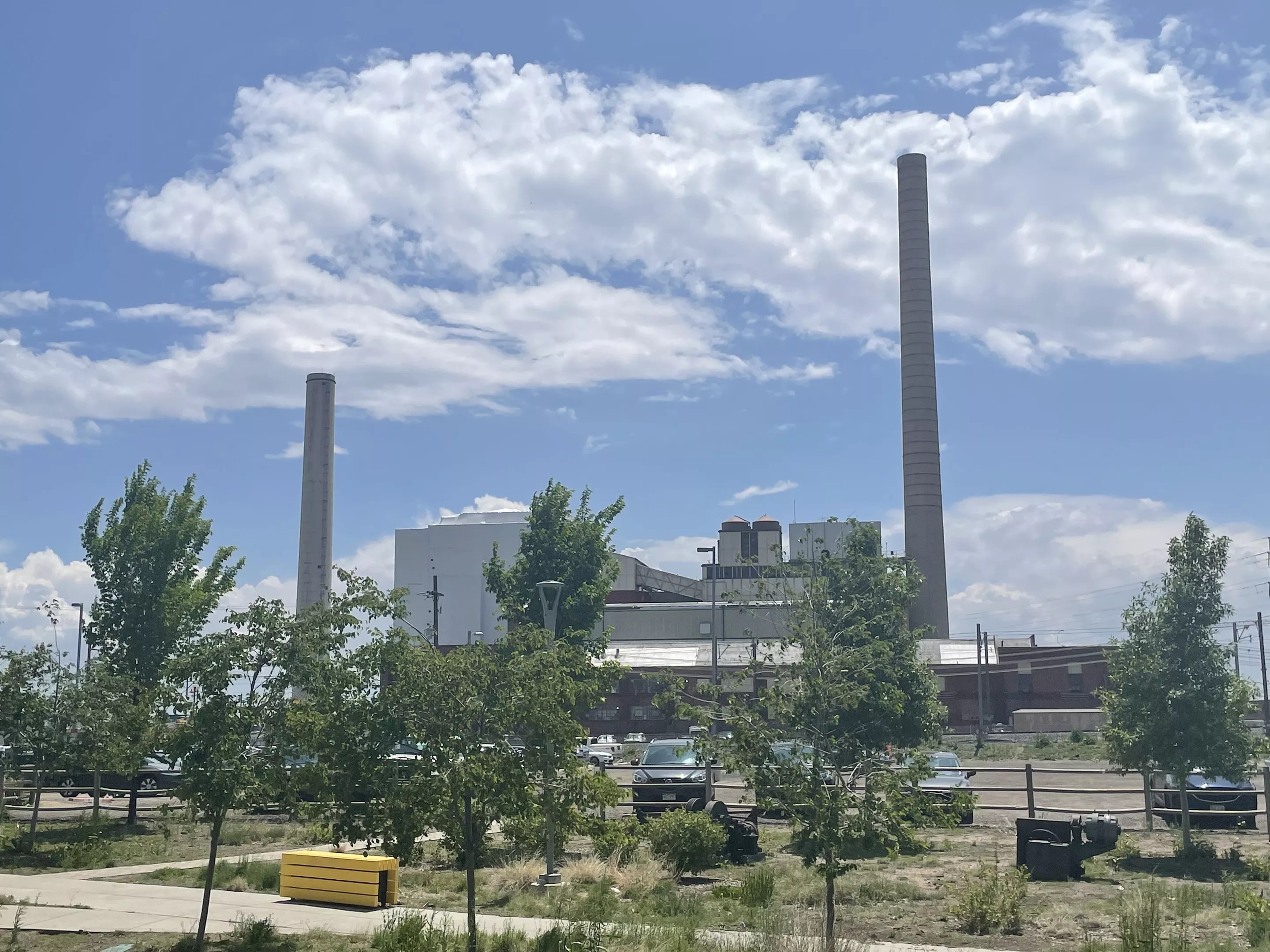 The Zuni Generating Station from Raices Brewing Company in Denver, Colorado.
