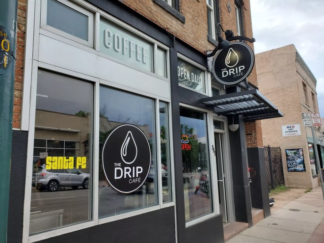 a storefront with glass windows