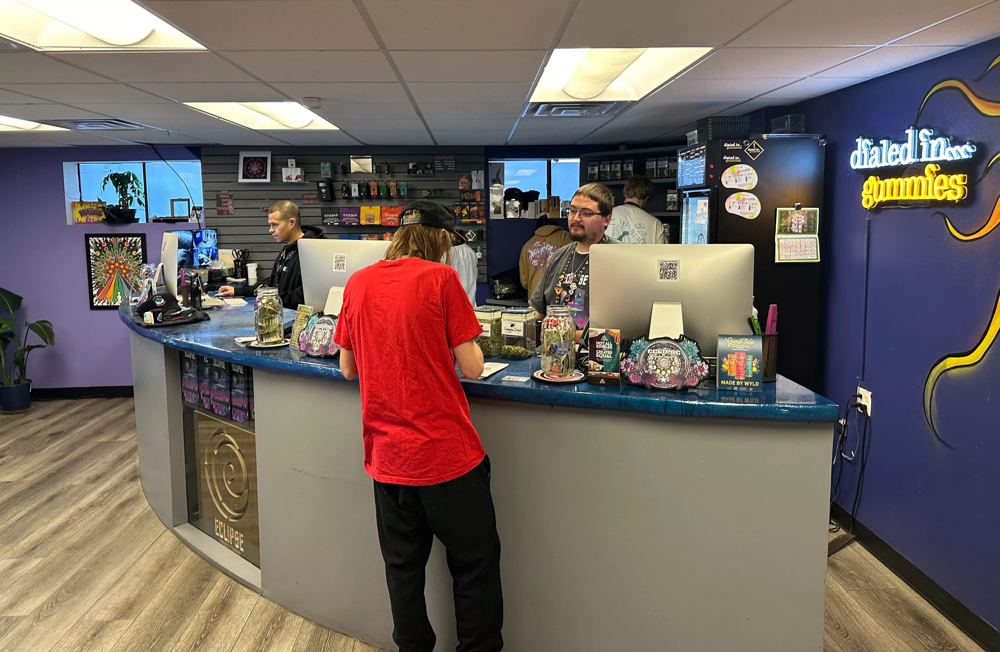 Inside Eclipse dispensary in Boulder