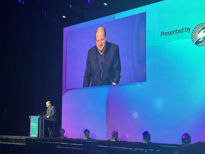 Colorado Governor Jared Polis speaks at Psychedelic Science 2023 in Denver