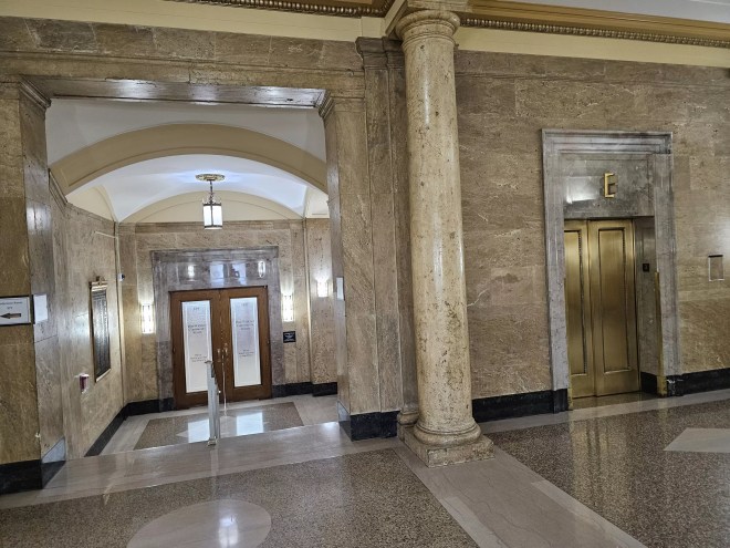marble hallway at Denver City and County Building