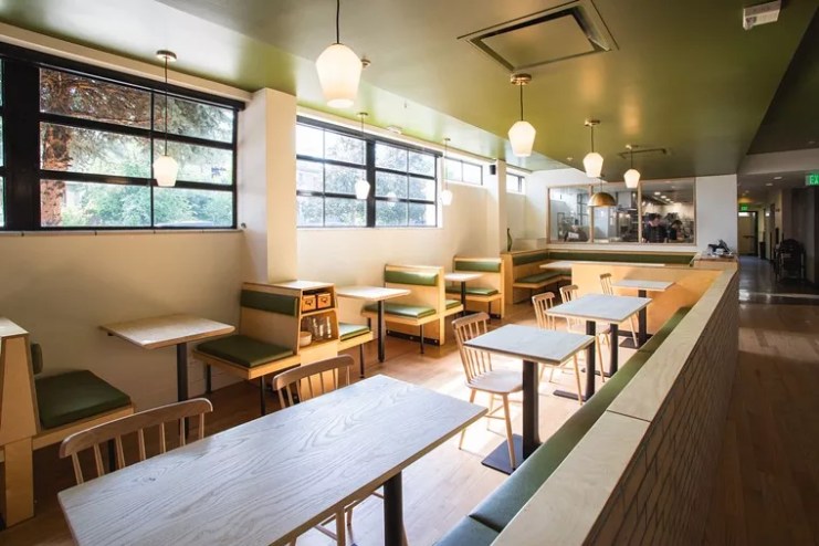 bar with counter, stools