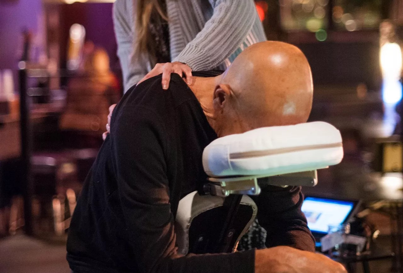 A man receives a cannabis-infused massage