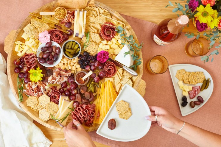 various items on a charcuterie board