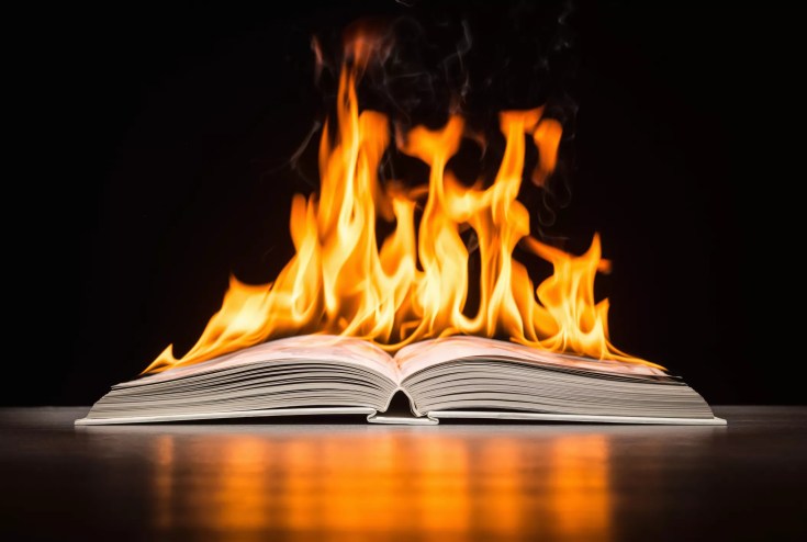 book on fire