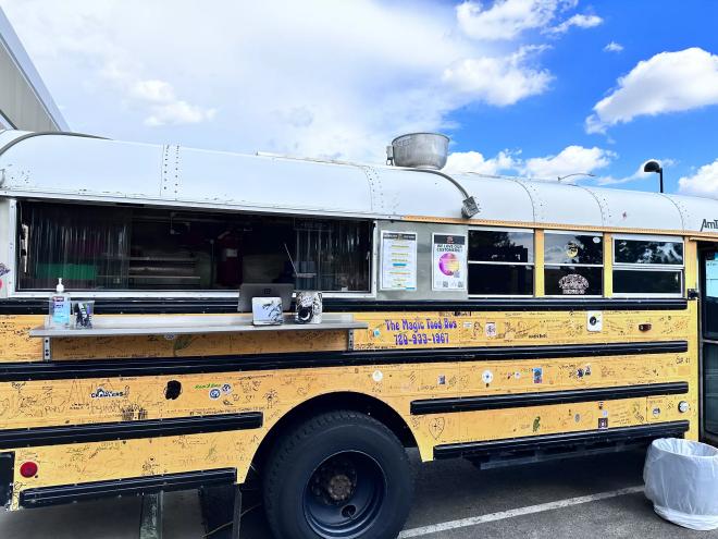 a yellow school bus