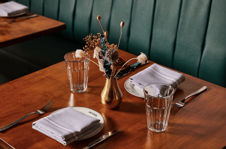 a set table
