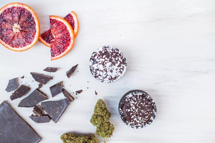 Cannabis flower and chocolate edibles
