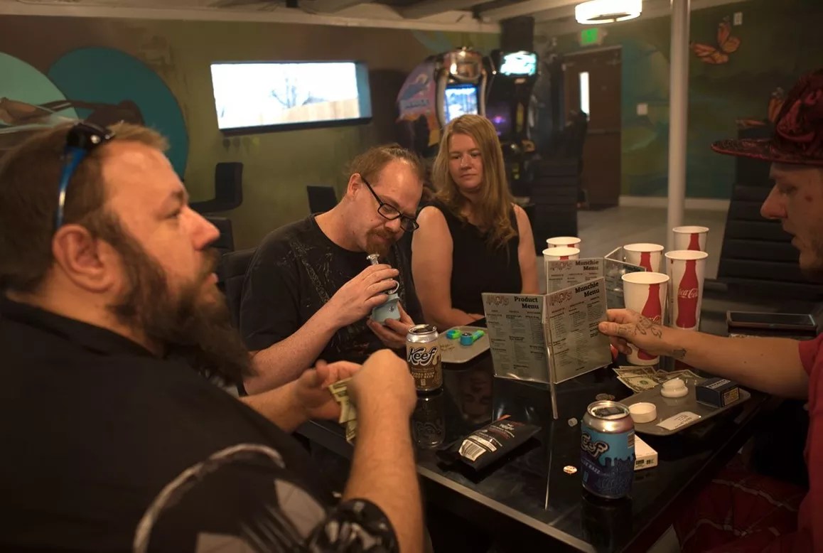 Inside JAD's Mile High Smoke, a Colorado marijuana bar.