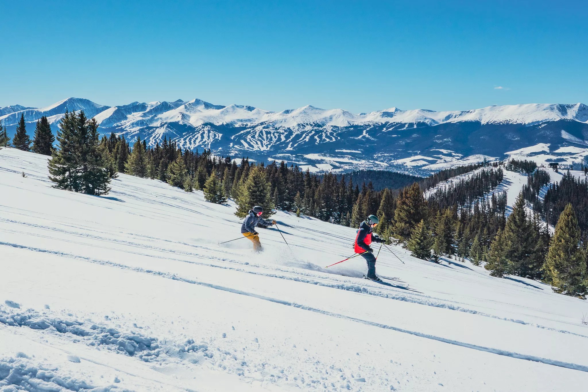 Skiers at Keystone Resort