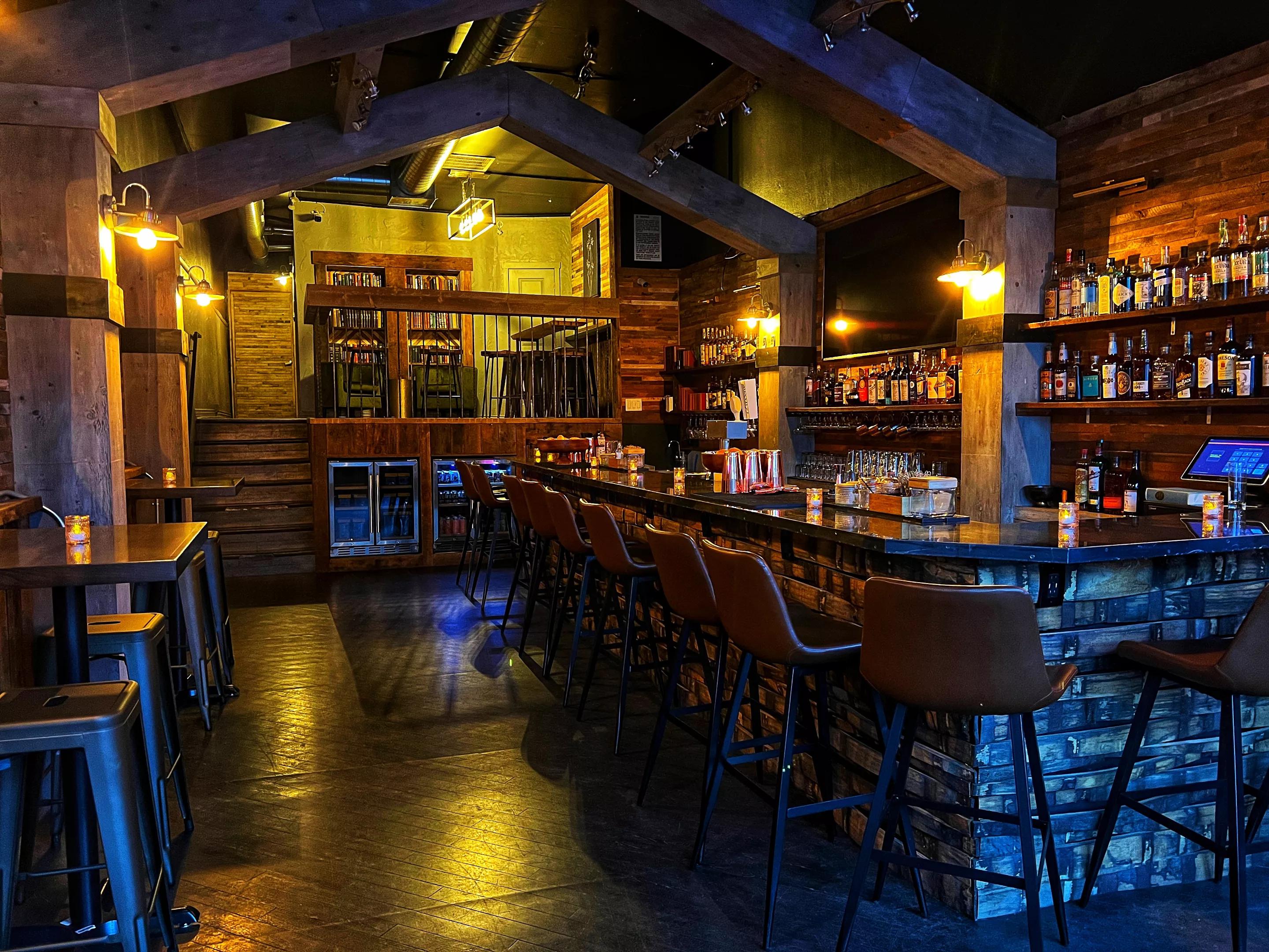 interior of a bar