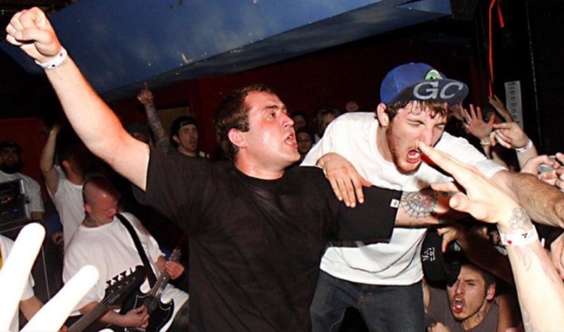 hardcore audience at a concert