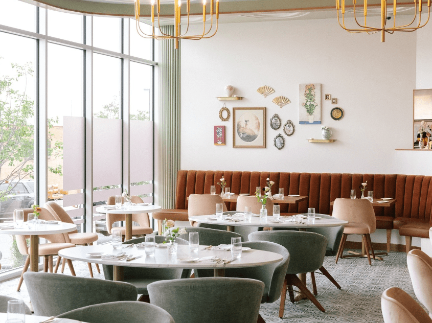 interior of a restaurant dining room