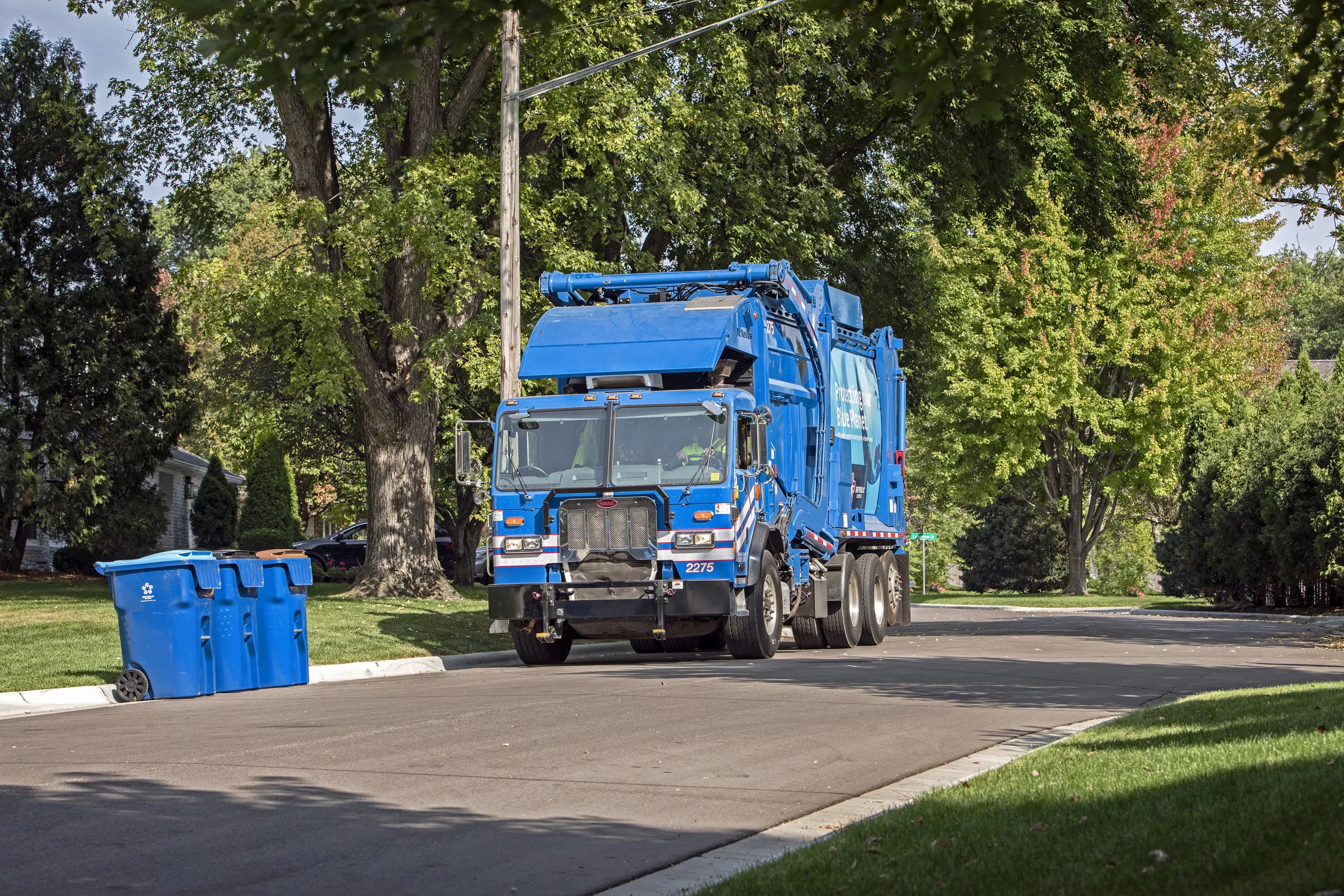 A Republic Services garbage truck