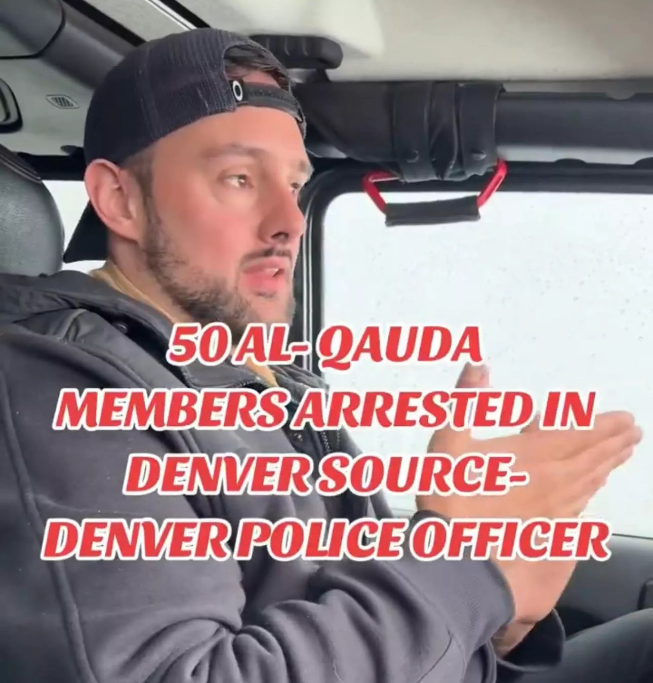 A man talking about a Denver Police Department conspiracy theory about al-Qaeda arrests.