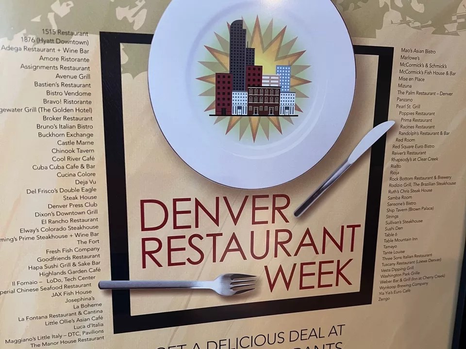 a denver restaurant week poster