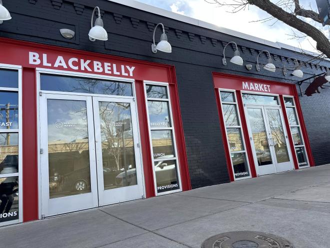 black nad red storefront