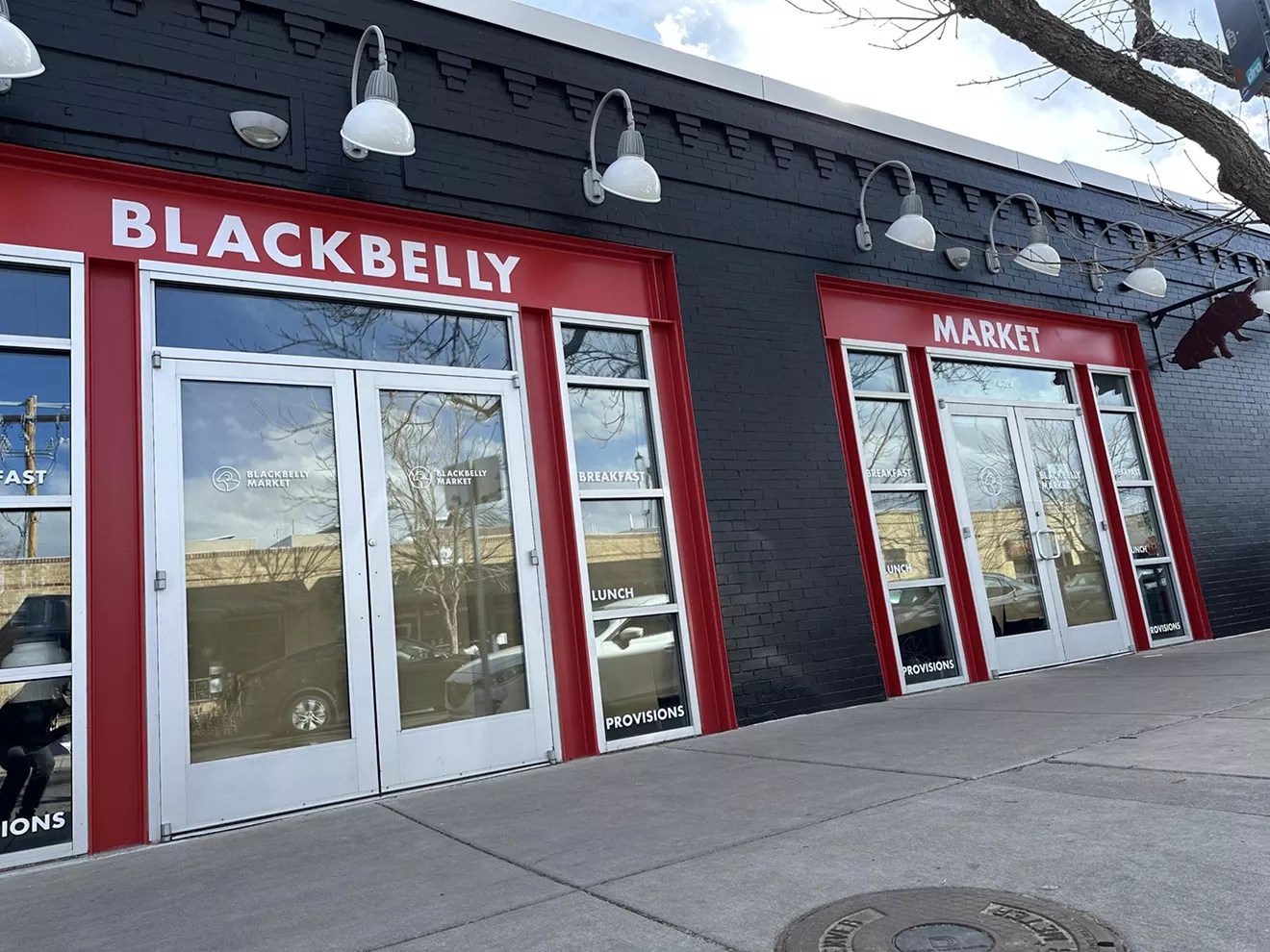 storefront with glass doors