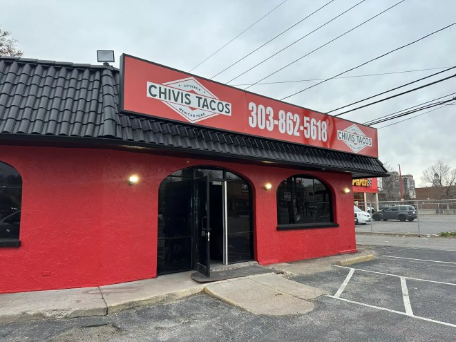 exterior of a red building