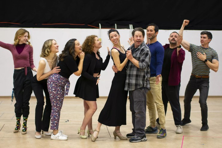 actors rehearsing in a rehearsal room